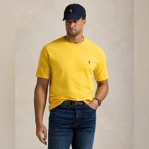 Polo Ralph Lauren yellow crewneck t-shirt signature embroidered pony logo